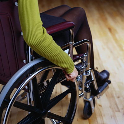 Discapacitados en sillas de ruedas