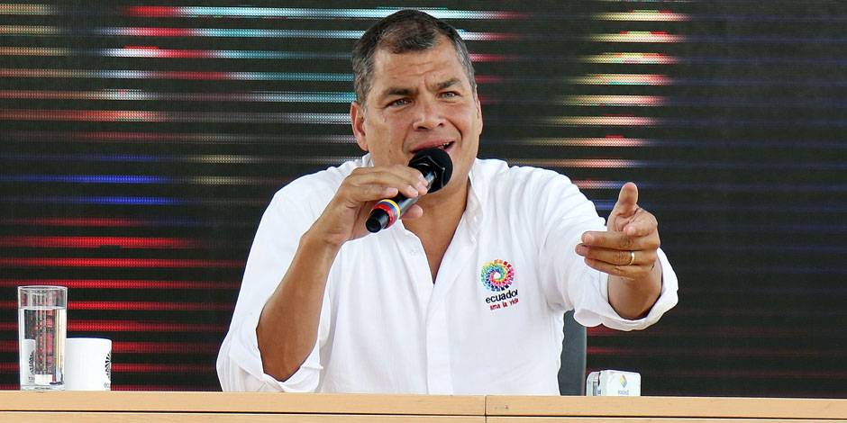 Rafael Correa,  presidente ecuatoriano