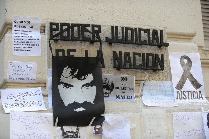 Maldonado, protestas en Argentina