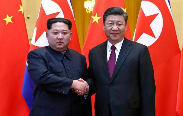 Presidente de China-Xi Jinping -gobernante norcoreano-Kim Jong-un
