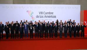 La foto oficial de los presidentes en la VIII Cumbre de las Américas