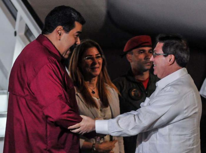 Nicolás Maduro-Bruno Rodríguez-visita