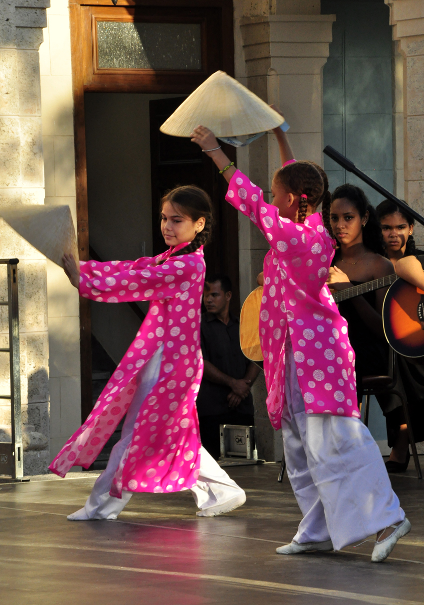 Una representación de baile chino.