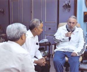 Fidel Castro y Nguyen Phu Trong