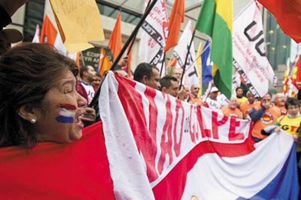 Manifestación Paraguay