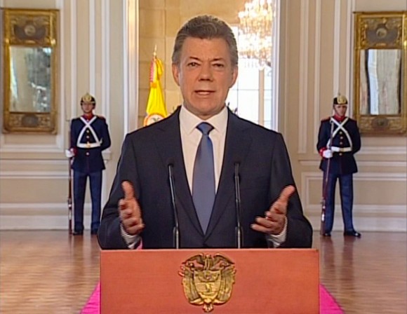 Juan Manuel Santos en alocución