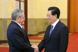 Raúl Castro y Hu Jintao Raúl Castro y Hu Jintao