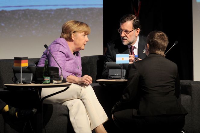 Angela Merkel y Mariano Rajoy