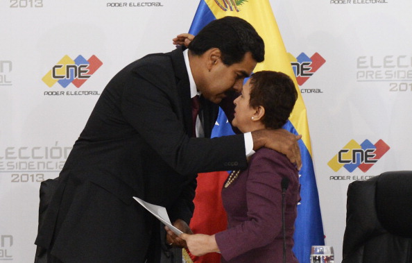 Nicolás Maduro y Tibisay Lucena