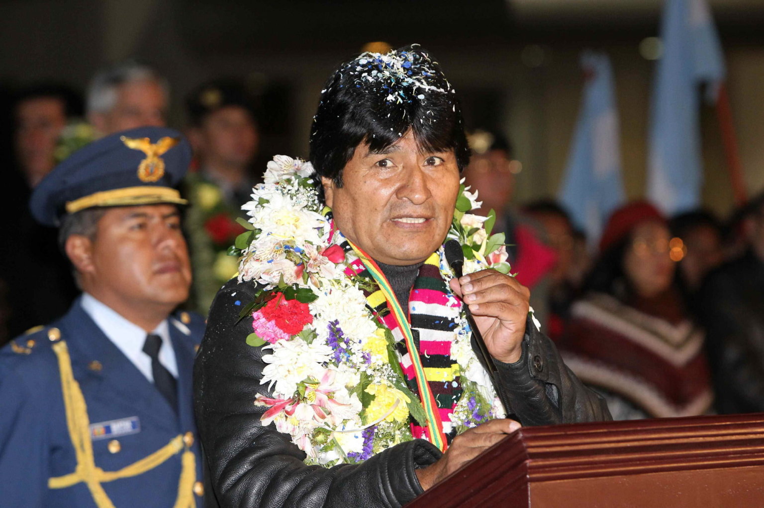 Evo Morales llega a Bolivia Evo Morales llega a Bolivia