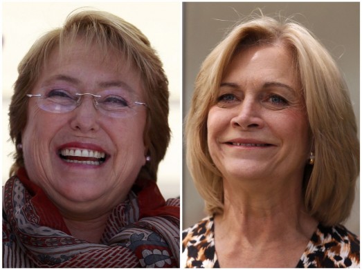 Michel Bachelet y Evelyn Matthei Michel Bachelet y Evelyn Matthei
