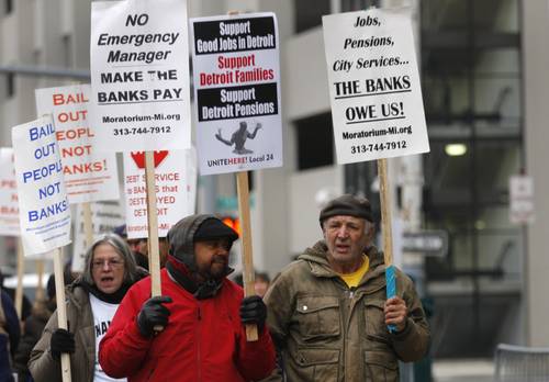 Protestas en Detroi Protestas en Detroi