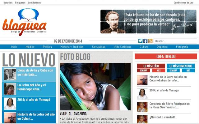 Bloguea Plataforma de blogs de los periodistas cubanos