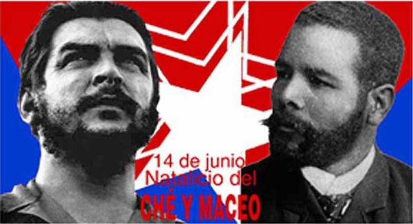 Enresto Che Guevara y Antonio Maceo