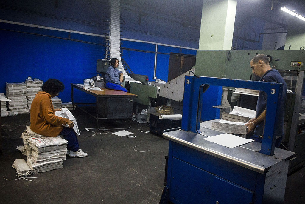 Proceso de producción en el poligráfico 16