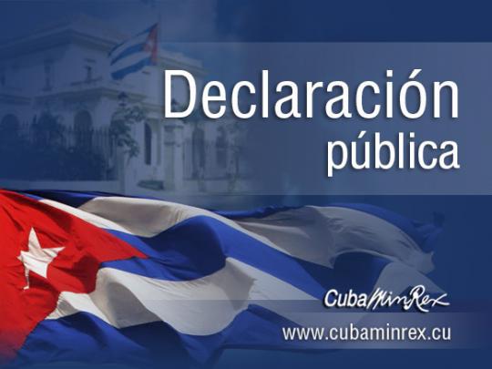 Declaración Minrex-Cuba