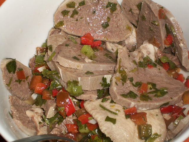 Lengua a la vinagreta