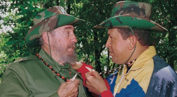 Fidel y Chavez en La Habana