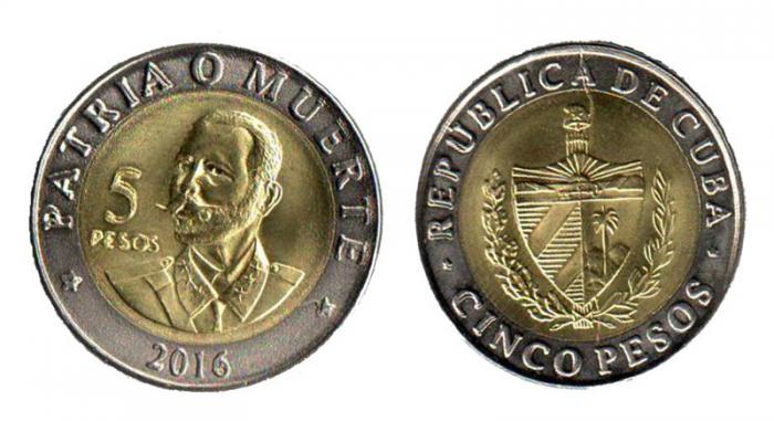 Nueva moneda de cinco pesos Nueva moneda de cinco pesos