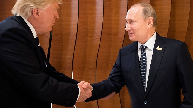 Presidente ruso, Vladímir Putin y Donald Trump