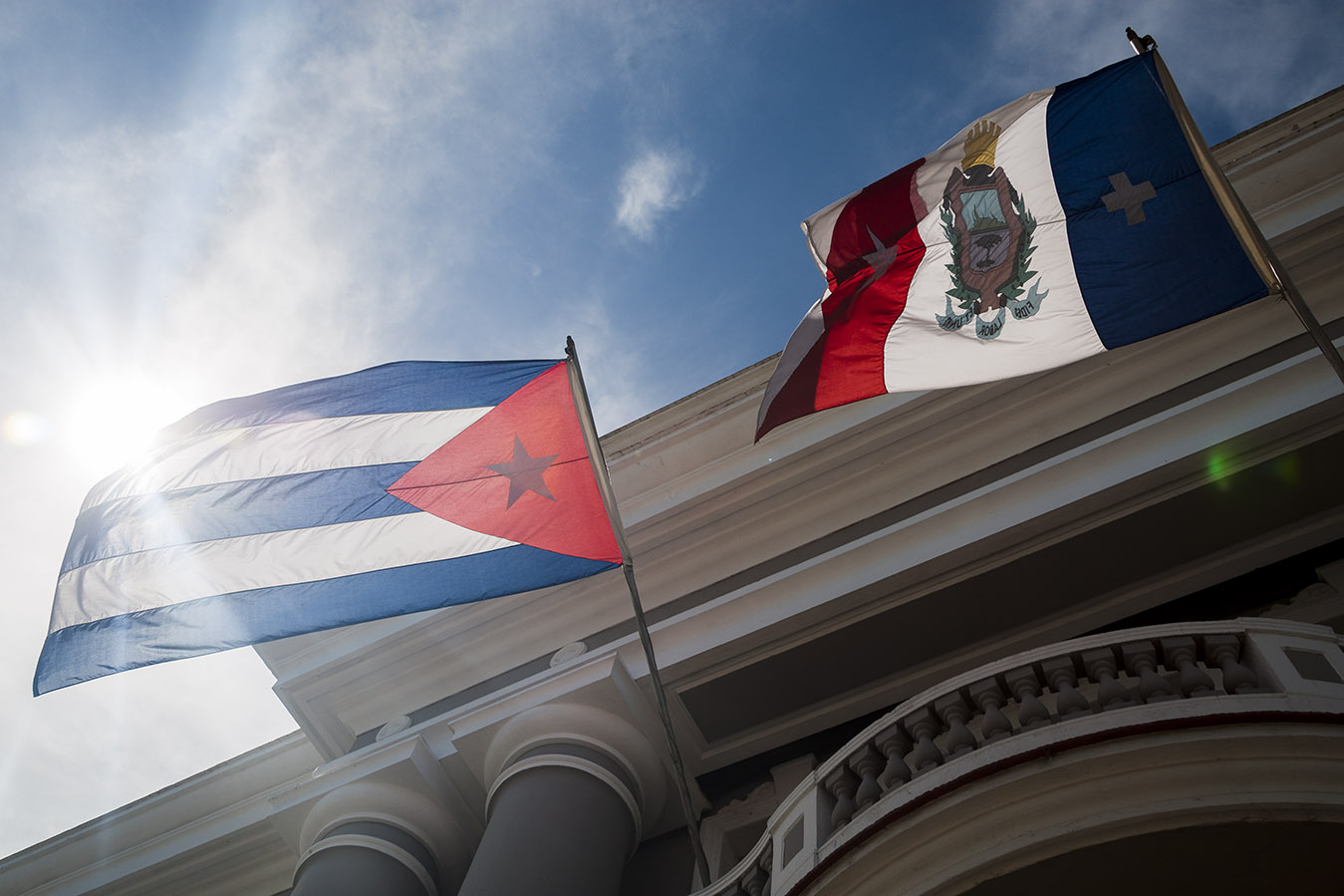 Bandera Cubana en Cienfuegos