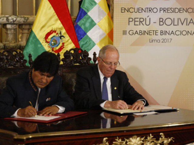 Evo Morales-Pedro Pablo Kuczynski-Gabinete Binacional Evo Morales-Pedro Pablo Kuczynski-Gabinete Binacional