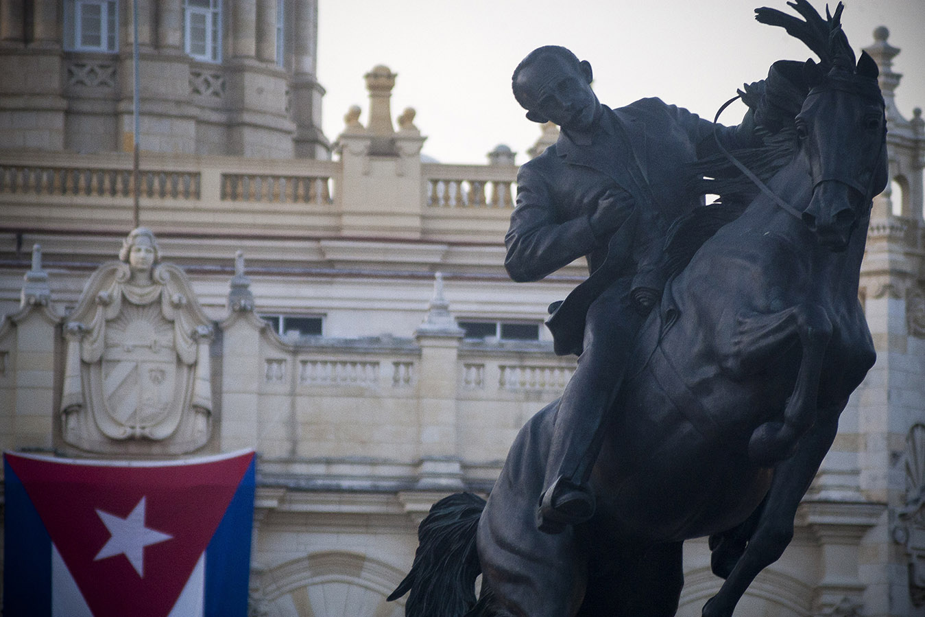 Inauguración estatua ecuestre José Martí