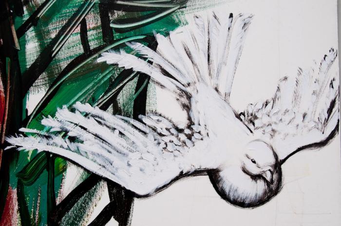 Mural por la paz de la brigada Martha Machado-roberto chile Mural por la paz de la brigada Martha Machado-roberto chile