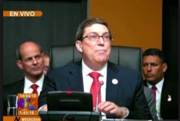 Canciller Cubano se pronuncia en VIII Cumbre de las Américas