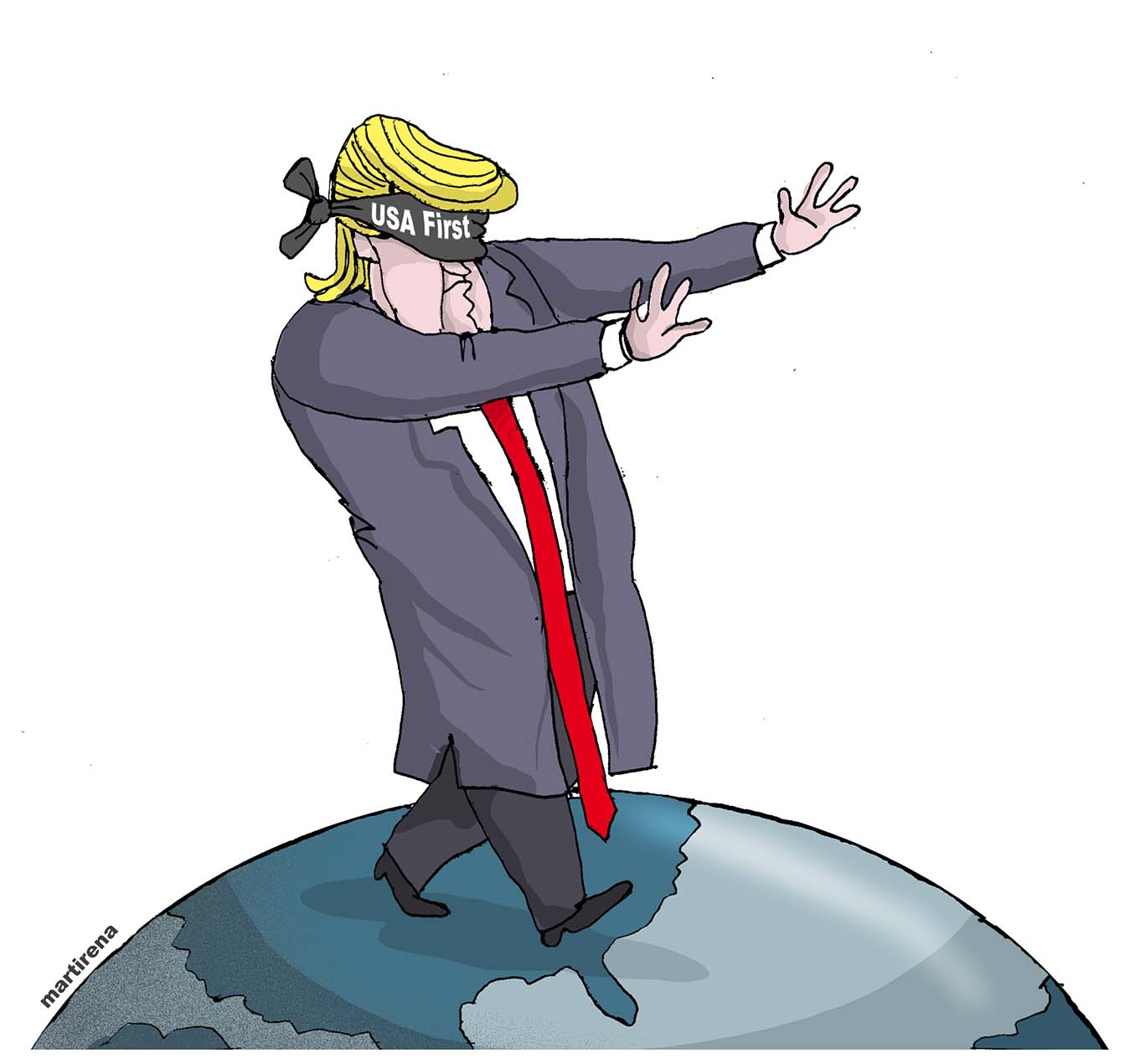 Distorsión y ceguera Caricatura Distorsión y ceguera Caricatura