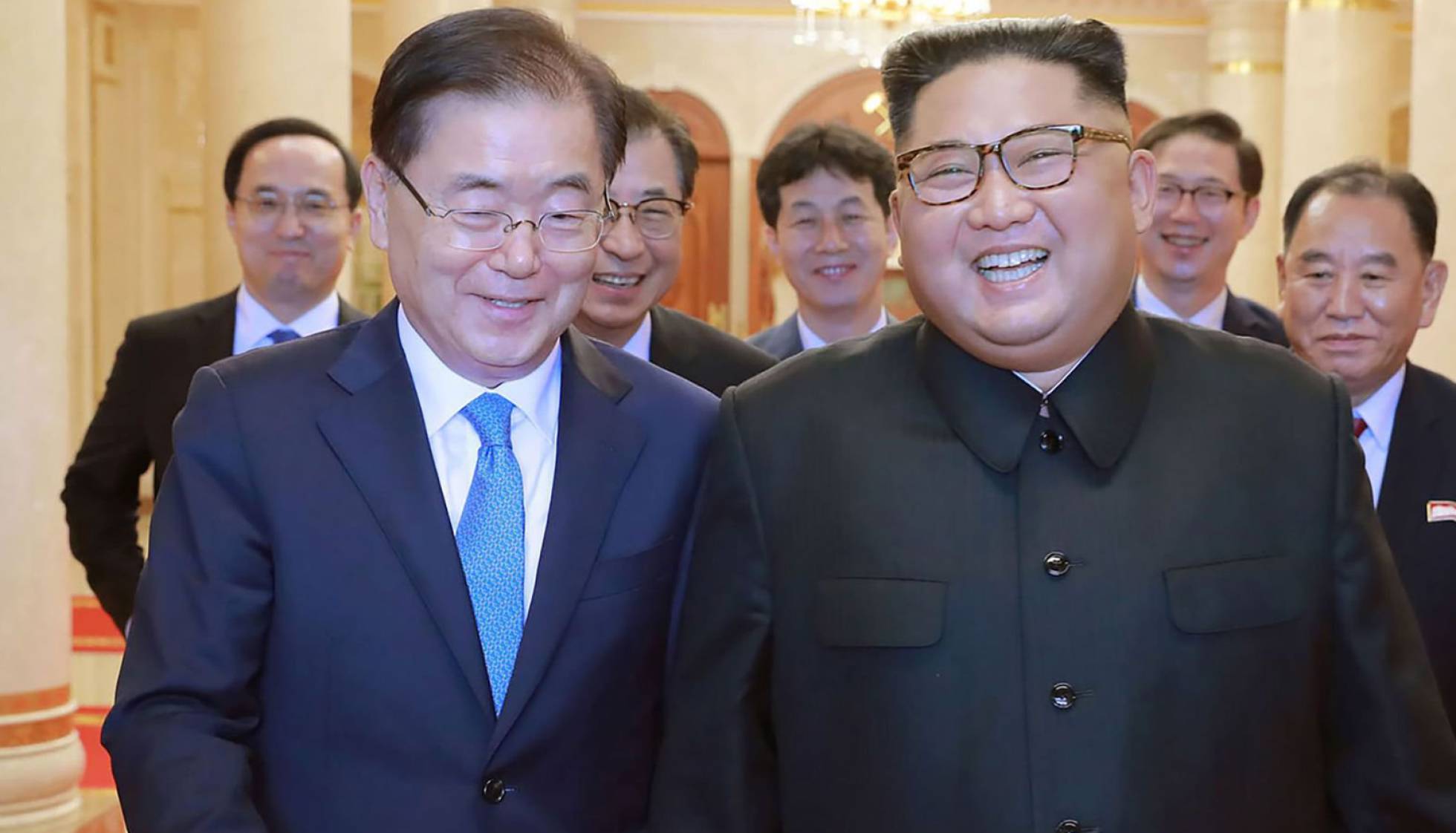 Kim Jong-unChung Eui-yong Kim Jong-unChung Eui-yong