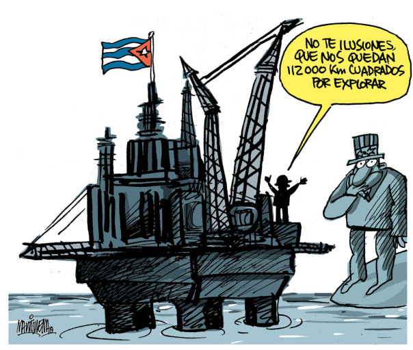 Petróleo-Cuba-Caricatura
