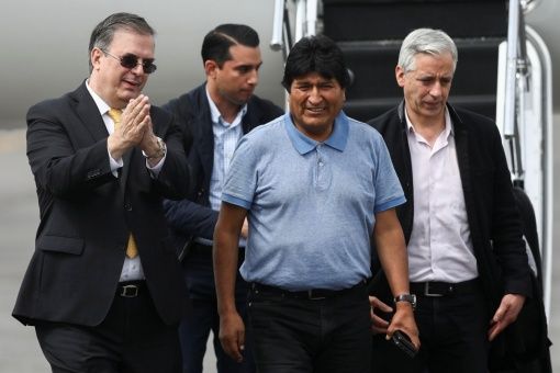 Evo Morales-Llega a México