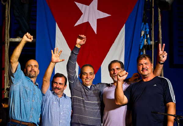 Los 5 heroes cubanos Los 5 heroes cubanos