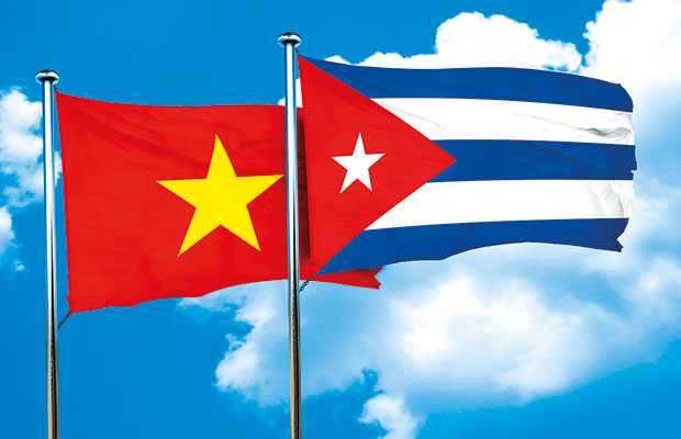 Banderas Cuba-Viet Nam