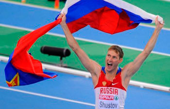 Saltador Alexander Shustov-Campeón Europeo