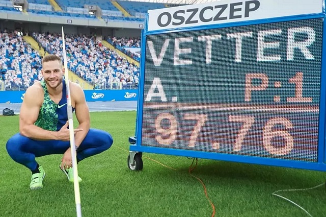Johannes Vetter-récord del mundo-lanzamiento-jabalina