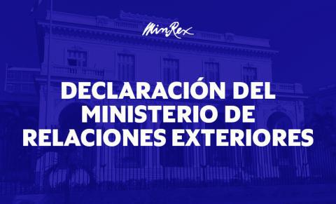 Declaración MINREX COLOMBIA Declaración MINREX COLOMBIA