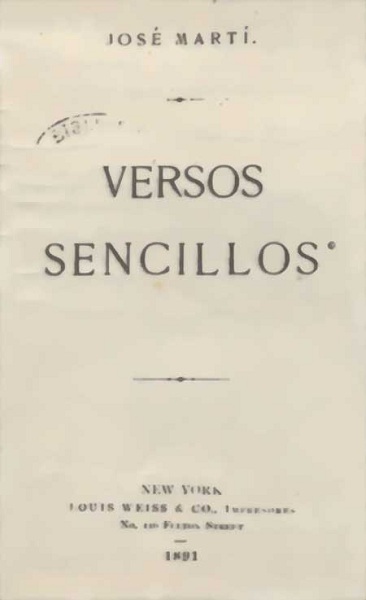 Versos Sencillos Versos Sencillos