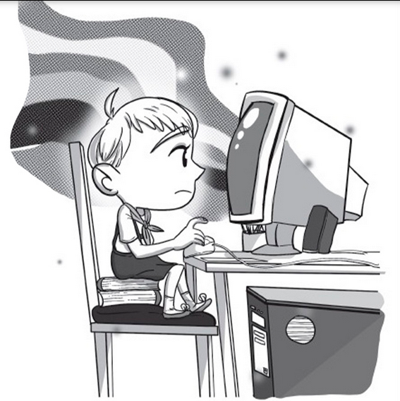 Niño - Computadora - Bandera Niño - Computadora - Bandera