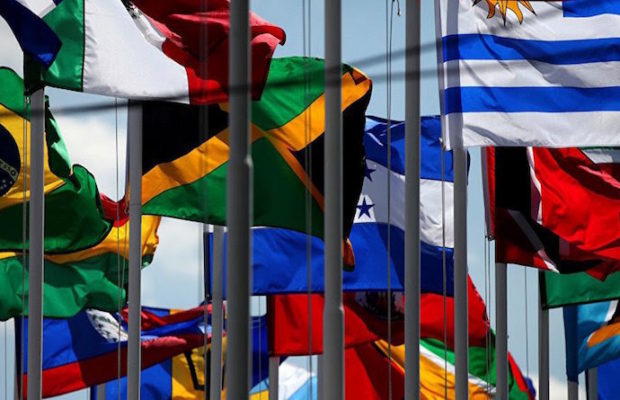 CELAC-América Latina-Banderas CELAC-América Latina-Banderas