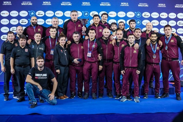 Equipo de Rusia-Mundial-Lucha