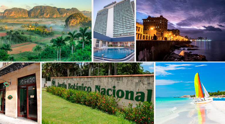 Collage sitios turísticos - Cuba Collage sitios turísticos - Cuba