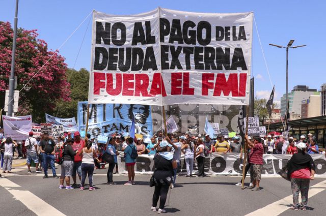 Movilización en Argentina contra FMI