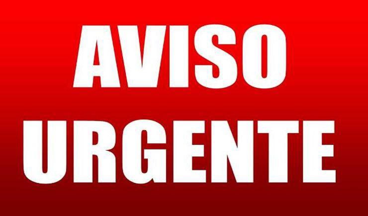Aviso Urgente Aviso Urgente