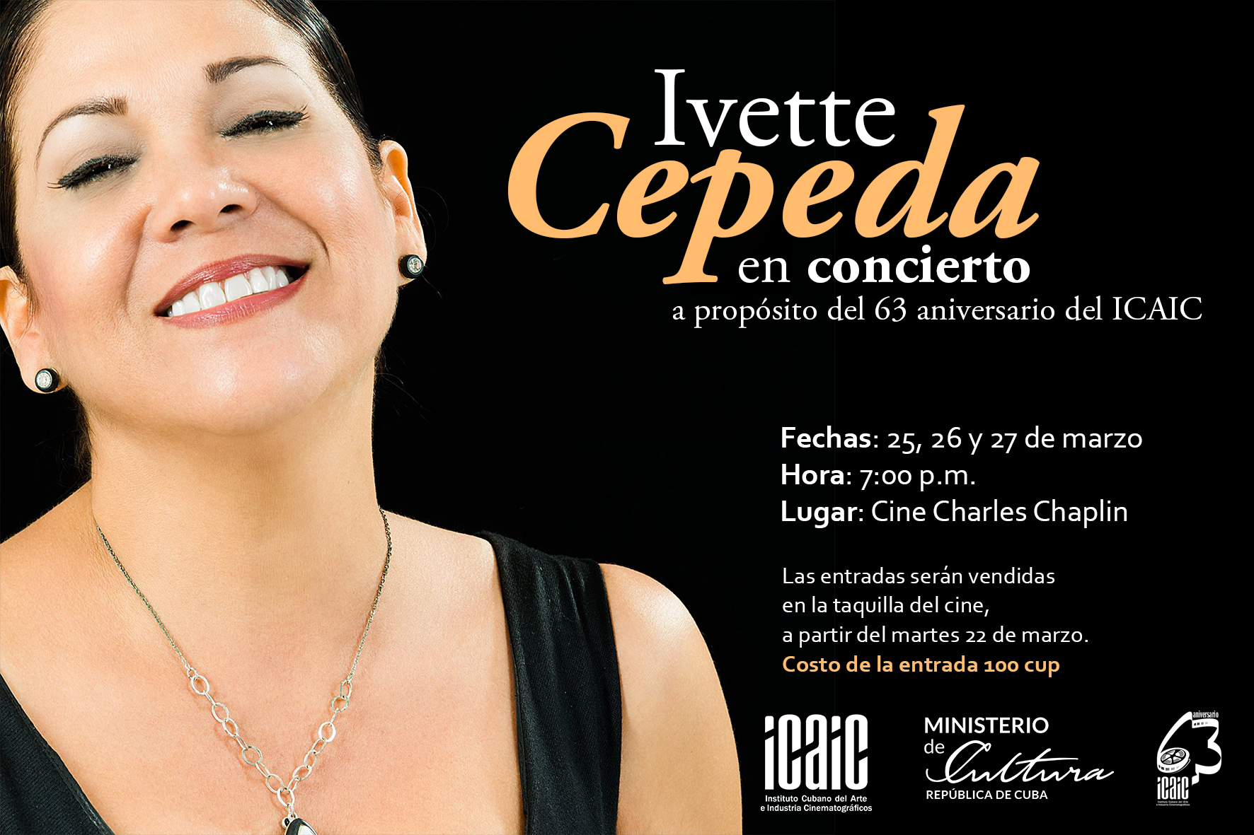 Cartel promocional Ivett Cepeda