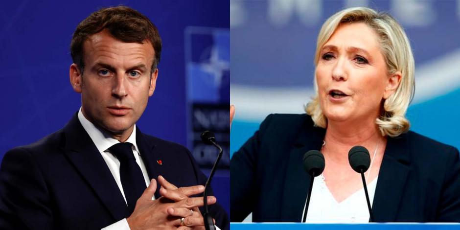 Enmanuel Macron-Marine Le Pen-Francia Enmanuel Macron-Marine Le Pen-Francia