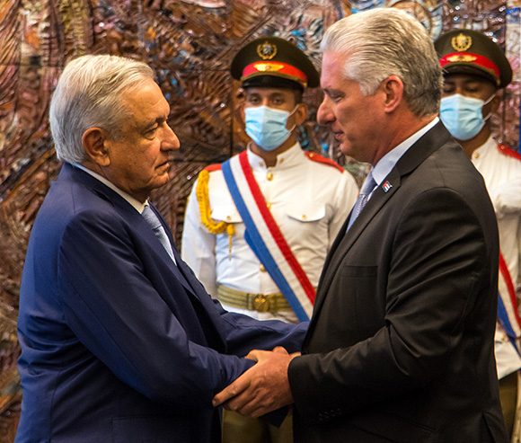 Díaz-Canel-López Obrador-Cuba-Visita