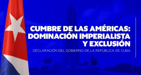 Declaración Minrex - Cumbre de las Américas 2022 Declaración Minrex - Cumbre de las Américas 2022