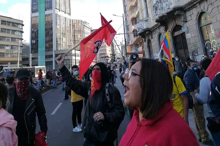 Protestas ecuatorianos